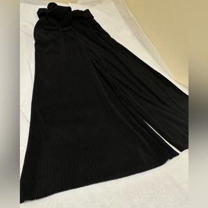 & Other Stories Black Wide-Leg Pleated Pants